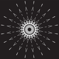 Directional Spike Rays in Circular Formation