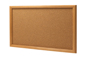 Wood Framed Cork Bulletin Board