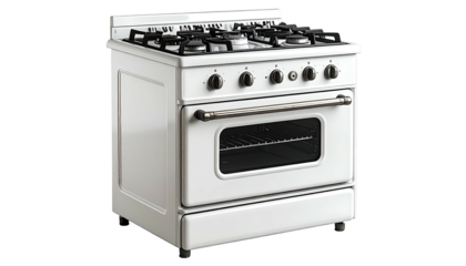 A white kitchen appliance, a stove with an oven, perfect for cooking
