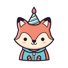 Adorable Cartoon Fox Character Design