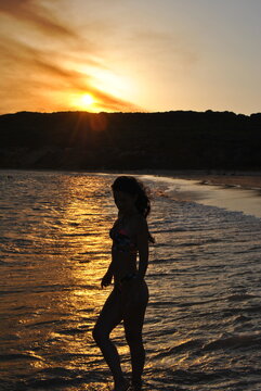Z.L en la playa