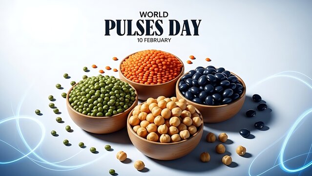 Marking World Pulses Day on 10 February with a vibrant display of assorted, nutritious pulses, promoting global food security and sustainable healthy lifestyles