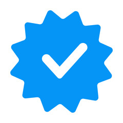 Verification Badge Icon for Security and Identification Systems.