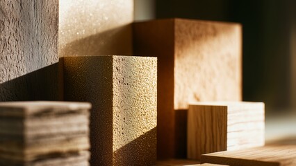 ESG Environmental Responsibility Concept with Sustainable Materials and Luxury Minimal Branding Mood