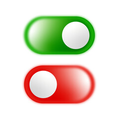 Colorful On Off Switch Icons for Modern UI Design.