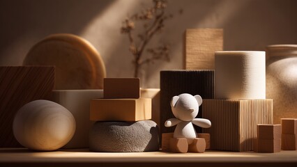 Premium ESG Environmental Responsibility Image with Eco Materials and Clean Materials in Luxury Minimal Style