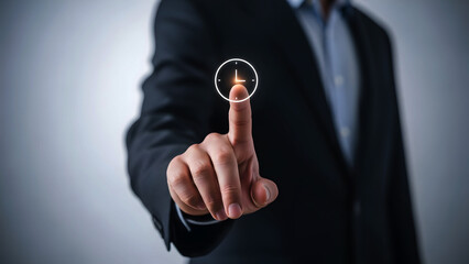 Business Touch Interface Decision Point Digital Technology Concept