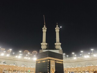 View of the Kaaba at night