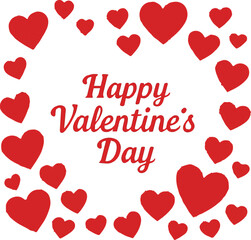 Happy Valentine&rsquo;s Day Heart Garden