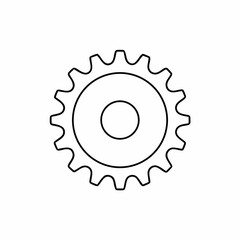 Industrial Gear Wheel Vector Icon