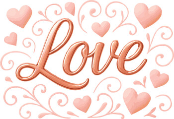 Elegant Rose Gold Love