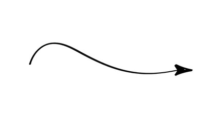 Black background with a curved, thin, gray arrow pointing right, appearing to move forward