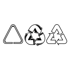 A high quality vector based Triman logo and recycle   