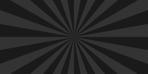 Black ray paper summer swirl background. sunset diagonal geometric sunrise texture design. sunburst sunbeam radial glow. vector energy cartoon poster template.