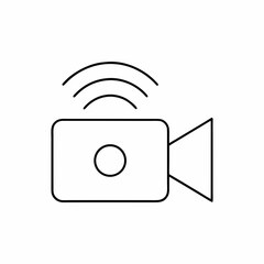 Live Streaming Icon Vector