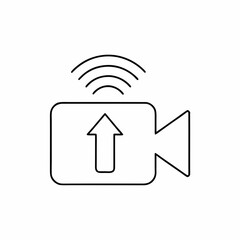 Live Streaming Icon Vector