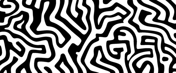 Vector creative grunge seamless pattern.