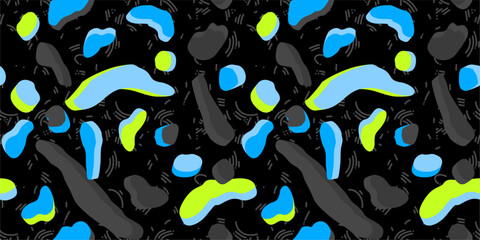 Cool Dark Seamless Abstract Pattern Vector Illustration Background Banner Template