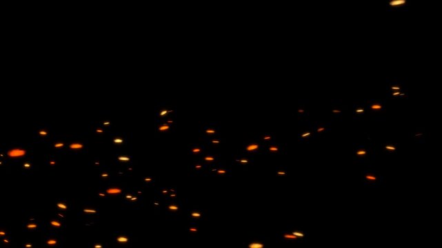 fire sparks flying isolated alpha channel animation hot burning fire flame game and technology overlay social media overlay motion design element