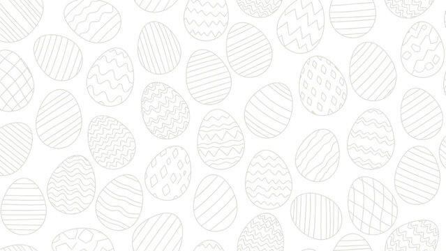 Easter Egg Pattern Collection: Decorative Repeating Eggs for Design, Greeting, and Holiday Visuals