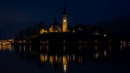 Church of the Mother of God in Bled Island