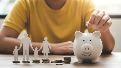 Family saving together for future stability
