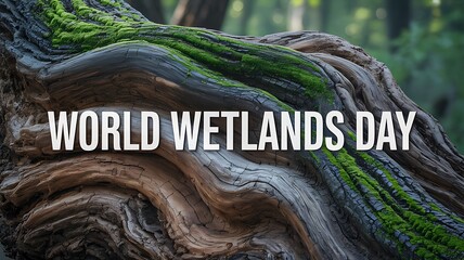 World wetlands day nature conservation forest background
