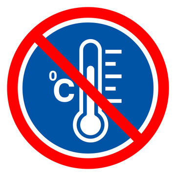 Fever Temperature Symbol Sign ,Vector Illustration, Isolate On White Background Label .EPS10