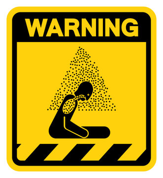Asphyxiating Atmosphere Warning Sign, Vector Illustration, Isolate On White Background Label. EPS10