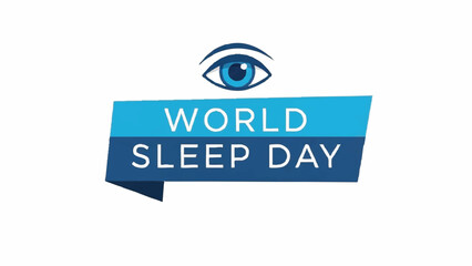 World Sleep Day celebration with eye symbol.