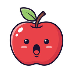 Cartoon Apple Character Illustration