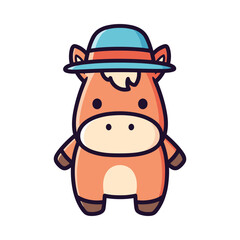 Cow Cartoon Character Illustration