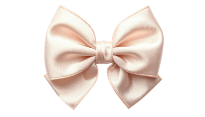 Elegant Pink Satin Bow Isolated On Transparent Background For Gift Wrapping Decoration Crafts And Celebrations Adding A Touch Of Sophistication And Charm