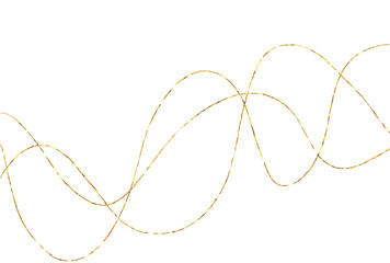 Gold Glitter Hand Drawn Brush Stroke Transparent