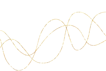 Gold Glitter Hand Drawn Brush Stroke Transparent