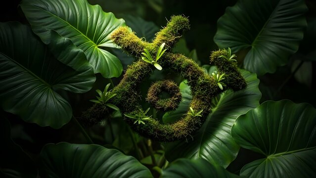 Signo de interrogaci&oacute;n verde sobre un fondo de hojas, que simboliza cuestiones y misterios ambientales.