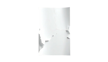 Close-up of ripped and crumpled white paper against black background, evoking decay