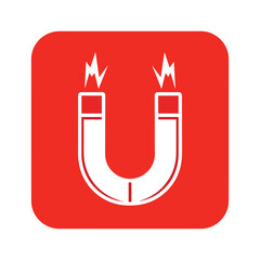 Magnet attracting metal Vector