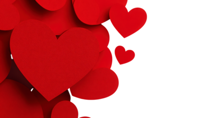 Valentine red paper hearts layered gracefully symbolizes romance and celebration with loving sentiment ideal for festive decor and passionate expressions