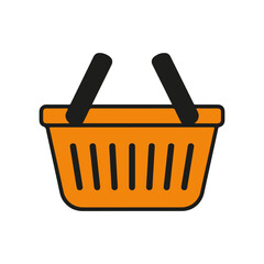 basket sticker vector on a white background
Colored vector sticker on a white background