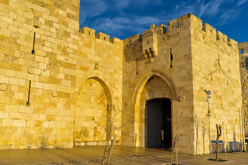 Naklejka premium Jaffa Gate of the Old City of Jerusalem