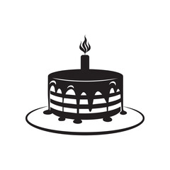 Cake collection flora design vector art.