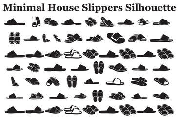 Minimal House Slippers Silhouettes