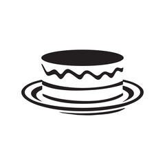 Cake collection flora design vector art.