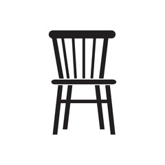Chair icon. Vector illustration. Isolated on white background.