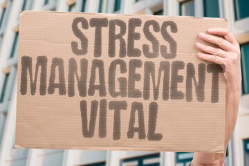 "Stress Management Vital" Relaxation techniques improve gut health. RELAXATION. TECHNIQUES. IMPROVE. GUT. HEALTH.