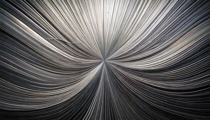 Obraz premium Abstract lines converge in a mesmerizing display of light and shadow.