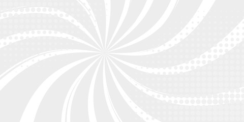 abstract gray white sun rays, retro styled comics book texture background, halftone illustration, pop art concept