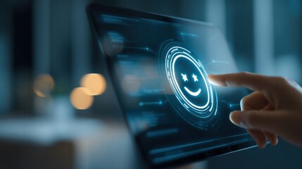 Touching digital smile interface concept