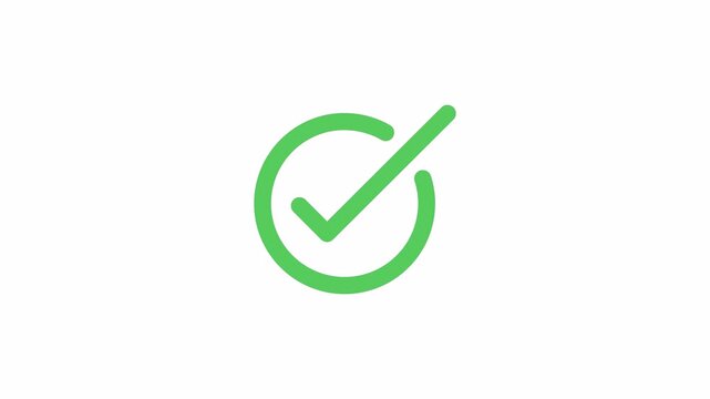 Checklist Success Confirmation Animation With Check Mark Icon